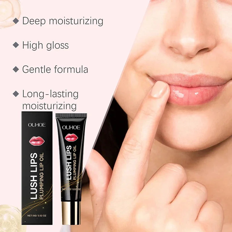 Lip Plumper Oil  Increase Lip Elasticity Instantly Volumising Long-lasting Moisturize Lip Plumper Gloss Sexy Beauty Makeup